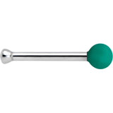 20G 1/4 Teal Matte 2mm Nose Bone