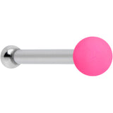 20G 1/4 Pink Matte 2mm Nose Bone