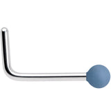 20G 7mm Light Grey Matte 2mm L Shaped Nose Ring