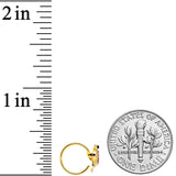 20G 5/16 Pink Gem Gold Tone Fashion Flamingo Nose Hoop