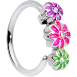 20G 5/16 Flower Patch Nose Hoop