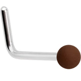 20G 7mm Dark Brown Matte 2mm L Shaped Nose Ring