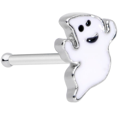 20G 1/4 Happy Ghost Halloween Nose Bone