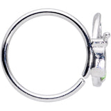 20G 5/16 Green Gem Lacy Butterfly Nose Hoop