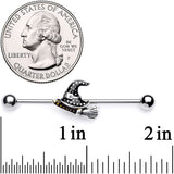 14G Broom Witch Hat Halloween Industrial Barbell 38mm