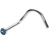 20G 5/16 Blue Gem Black Moon Star Assorted Nose Ring Set of 3