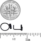 20G 5/16 Blue Gem Black Moon Star Assorted Nose Ring Set of 3