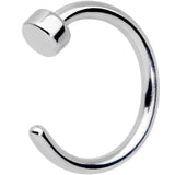 20G 1/4 Simple Disc Nose Hoop