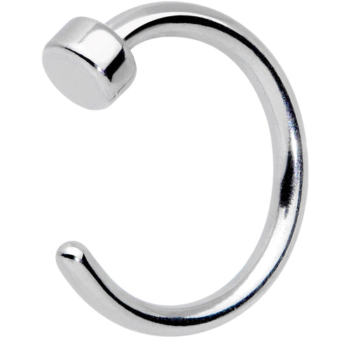 20G 1/4 Simple Disc Nose Hoop