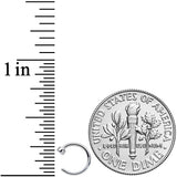 20G 1/4 Simple Disc Nose Hoop