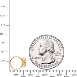 20G 5/16 Rainbow Gem Gold Tone Crescent Moon Nose Hoop