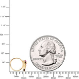 20G 5/16 Purple Gem Gold Tone Dainty Dolphin Nose Hoop