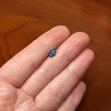 20G 1/4 Blue CZ Gem Fountain Nose Bone