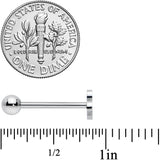 Biohazard Symbol Barbell Tongue Ring