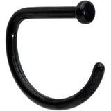 18G 5/16 Black Grade 23 Titanium D Shape Nose Hoop