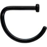18G 5/16 Black Grade 23 Titanium D Shape Nose Hoop