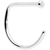 18G 3/8 G23 Implant Grade Titanium D Shape Nose Hoop