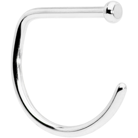 18G 3/8 G23 Implant Grade Titanium D Shape Nose Hoop