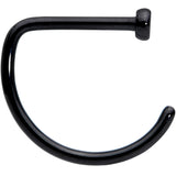20G 5/16 Black Implant Grade Titanium D Shape Nose Hoop