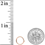 20G 5/16 Rose Gold Tone Have A Heart Valentines Day Nose Hoop