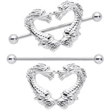 14G 13/16 Dragons Heart Nipple Shield Set