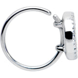 20G 5/16 Iridescent Crescent Moon Nose Hoop