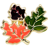 20G 1/4 Lovely Autumn Leaves Nose Bone