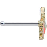 20G 1/4 Lovely Autumn Leaves Nose Bone