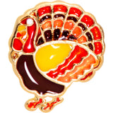 20G 5/16 Gold Tone Turkey Thanksgiving Nose Hoop