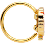 20G 5/16 Gold Tone Turkey Thanksgiving Nose Hoop