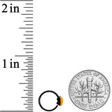 20G 5/16 Black Happy Little Pumpkin Halloween Nose Hoop