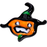 20G 5/16 Gold Tone Growling Pumpkin Halloween Nose Hoop