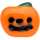 20G 1/4 Black Happy Little Pumpkin Halloween Nose Bone