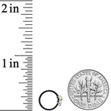 20G 5/16 Black Striped Skull Halloween Nose Hoop