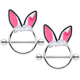14G 11/16 Easter Bunny Ears Nipple Shield Set