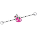 14G Bunny Rabbit Easter Egg Industrial Barbell 38mm
