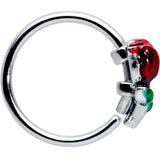 20G 5/16 Red Rose Flower Valentines Day Nose Hoop