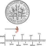 20G 1/4 Pink Gem Pink Pretty Bow Nose Bone