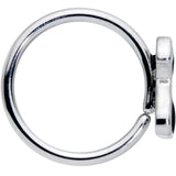 18G 3/8 Black Sitting Dog Nose Hoop