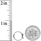 18G 3/8 White Sitting Dog Nose Hoop