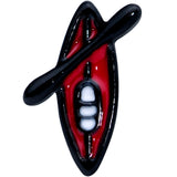 18G 3/8 Black Red Summer Kayak Boat Nose Hoop