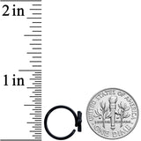 18G 3/8 Black Red Summer Kayak Boat Nose Hoop