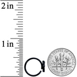 18G 3/8 Black Blue Summer Kayak Boat Nose Hoop