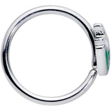 18G 3/8 Springtime White Tulip Flowers Nose Hoop