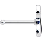 20G 1/4 Black Sitting Dog Nose Bone