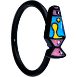 18G 3/8 Black Retro Lava Lamp Nose Hoop