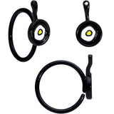 18G 3/8 Black Spatula Kitchen Cooking Nose Hoop Set of 2