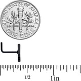 20G 7mm Black Retro Lava Lamp L Shaped Nose Ring