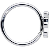 18G 3/8 Happy Purple Hippo Nose Hoop