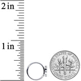 18G 3/8 Happy Purple Hippo Nose Hoop